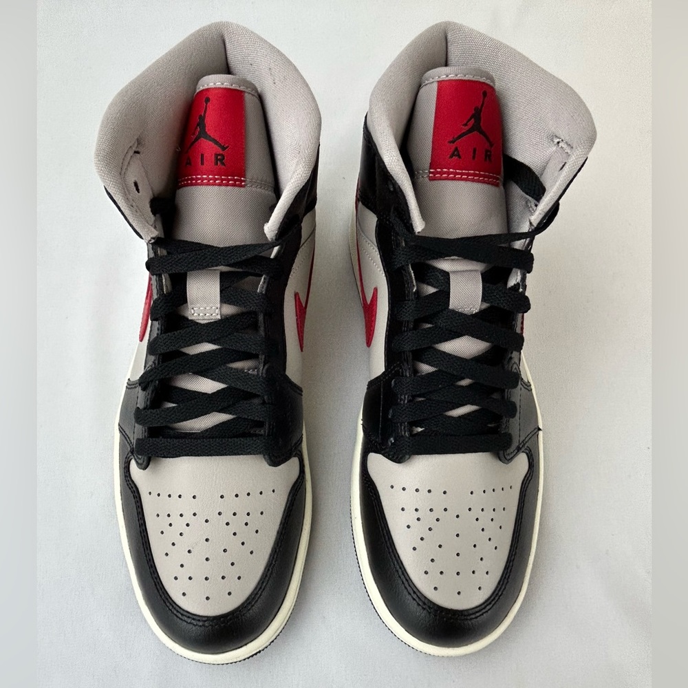 Women’s Nike Air Jordan 1 Mid Black College Grey - Size 9.5W/8M - Brand New - Picture 6 of 8